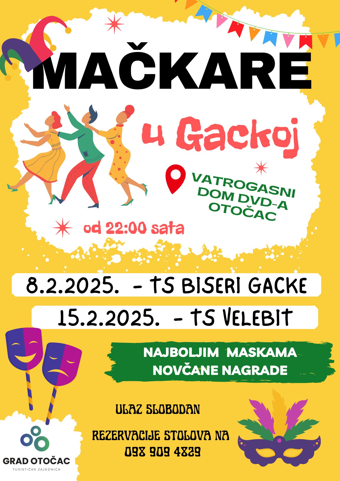 2025 Mačkare u Gackoj plakat