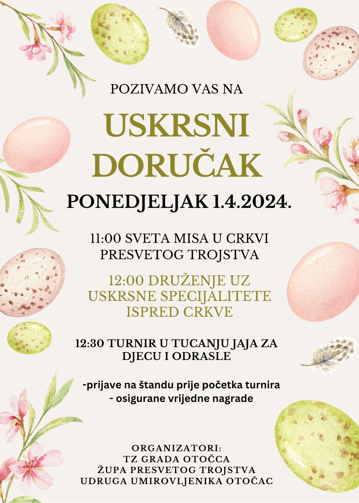 Uskrsni doručak u Otočcu 